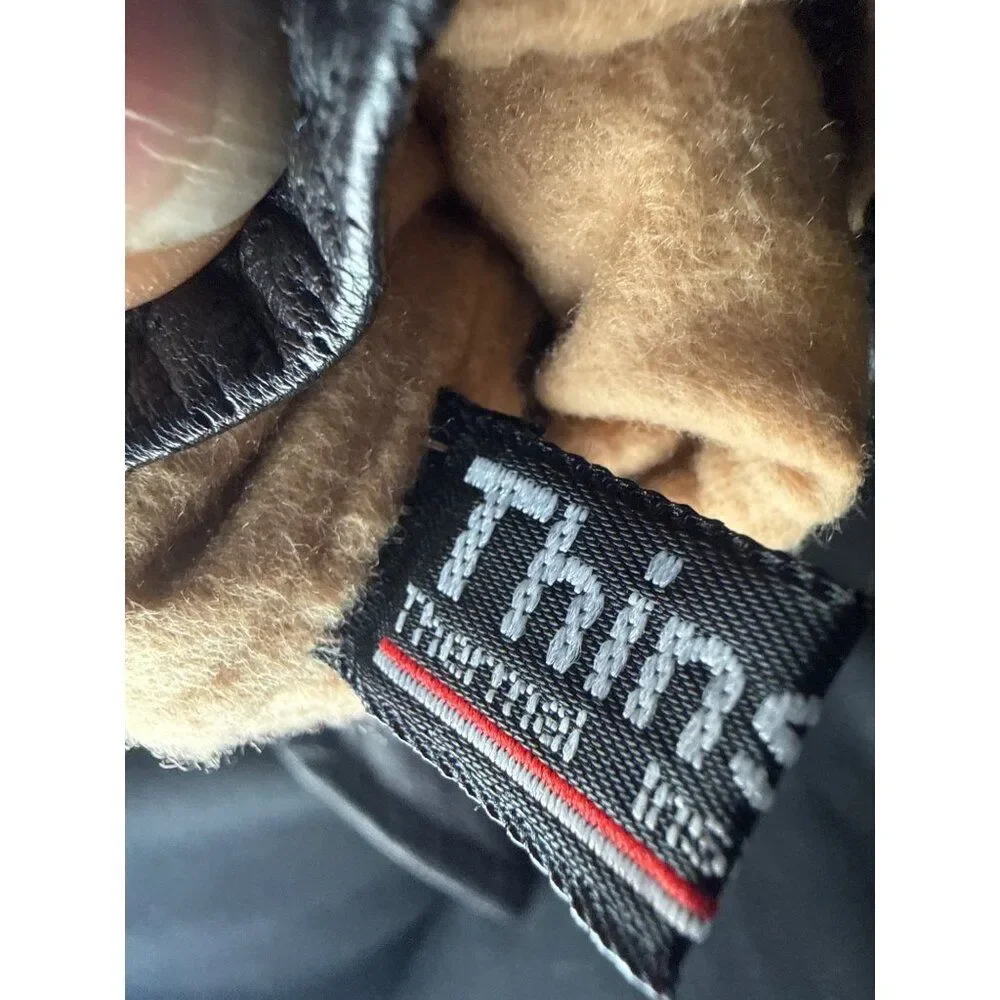 Vintage 80's/90's Lined‎ Leather Thinsulate Insulated Gloves XL